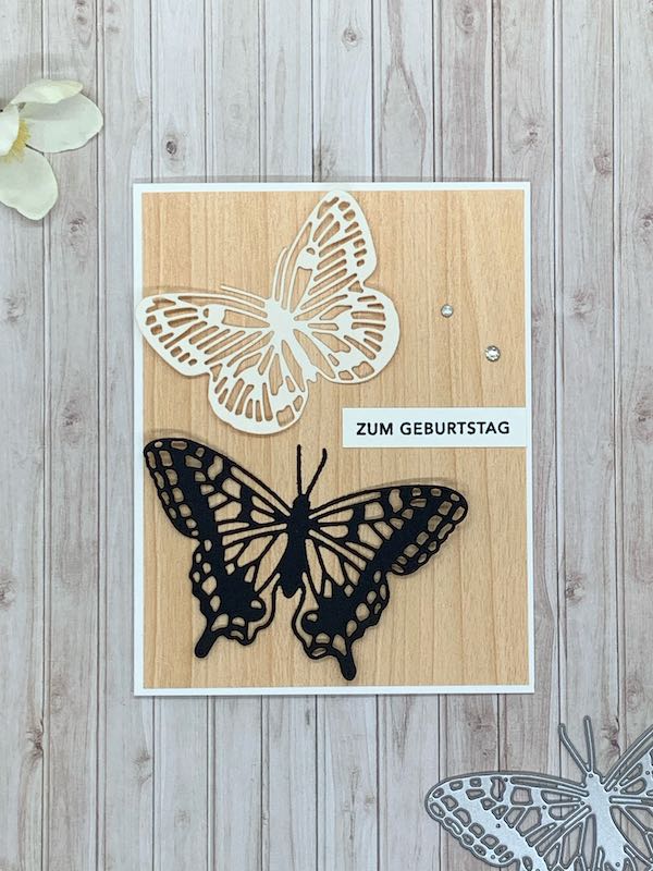 Karte_Schmetterling_Schwarz-Weiß-Holz_liegend